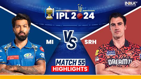 Mi Vs Srh Ipl 2024 Live Cricket Score Mumbai Indians Vs Sunrisers