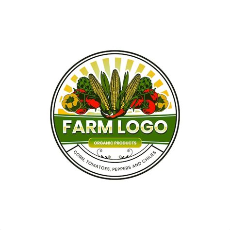 Premium Vector Vegetable Farm Logo Concept Design