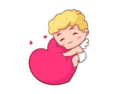 lindo adorable personaje de dibujos animados de Cupido bebés amur