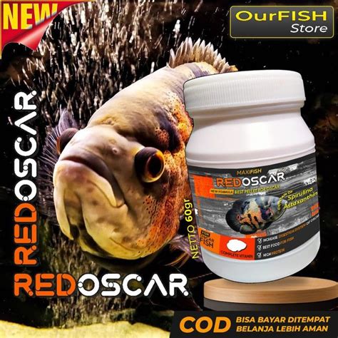 Pakan Ikan Oscar Pelet Makanan Oscar Premium Oscar Tiger Albino Batik