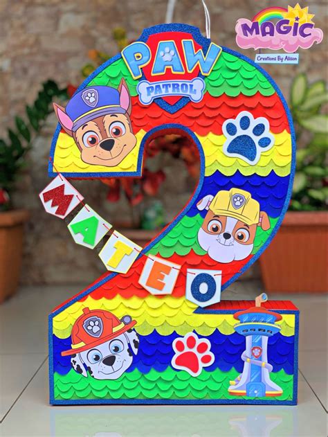 Pi Ata Paw Patrol N Mero Pi Atas De Paw Patrol Fiesta Infantil Paw