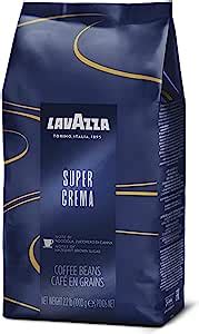 Lavazza Super Crema Whole Bean Espresso Coffee Lb Bag Vacuum