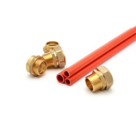 PEX AL PEX Compression Brass Fittings Multilayer Piping System