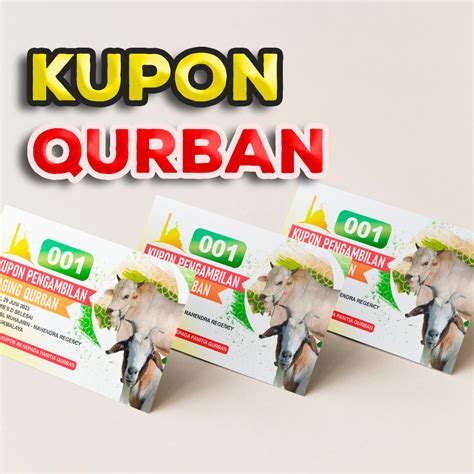 Jual Kupon Qurban Kupon Pengambilan Daging Qurban B Shopee