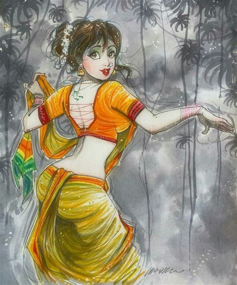 Pin By Devendra Anawekar On बोलक्य रेषा Cartoon Girl Drawing Female