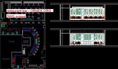 Resto Bar Dwg Projesi Autocad Projeler Hot Sex Picture