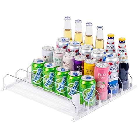 Drink Organizer For Fridge Self Pushing Soda Can Dispenser For