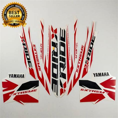 Jual Striping Yamaha X Ride Xride Putih Lis Merah List