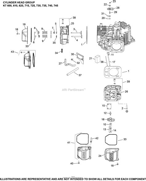 Kohler Kt Hop Hp Kw Parts Diagram For Cylinder Head