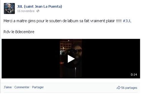 Maître Gims soutient Jul avant la sortie de Je trouve pas le sommeil