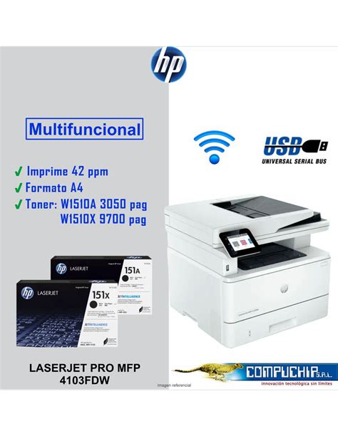 Impresora Multifuncional Hp Laserjet Pro Mfp M Fdw