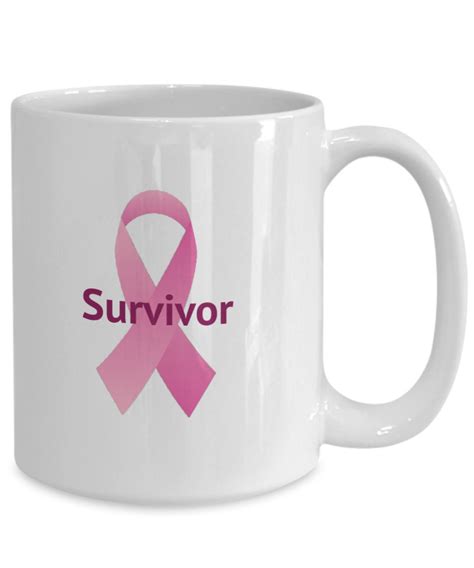 Beat Cancer Mug Breast Cancer Survivor Coffee Mug Pink Etsy