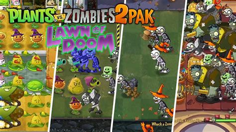 Plants Vs Zombies 2 Pak Lawn Of Doom👻 When Zombies Dress Up Halloween