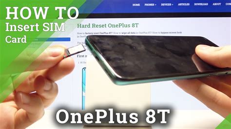 How To Insert Nano SIM Card In OnePlus 8T SIM Card Installation YouTube