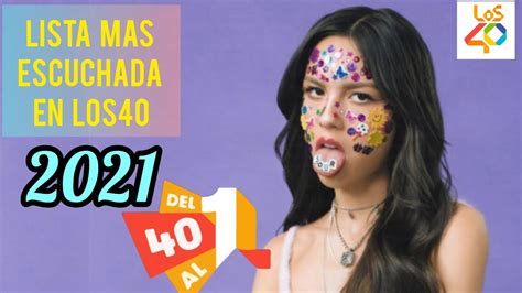 Lista De Canciones Mas Escuchadas En Los 40 Principales De Este Año