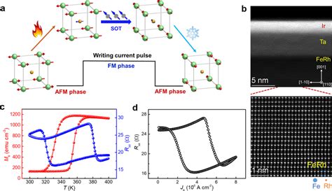 Schematic Of The Magnetic Phase Transition Mediated Néel Vector