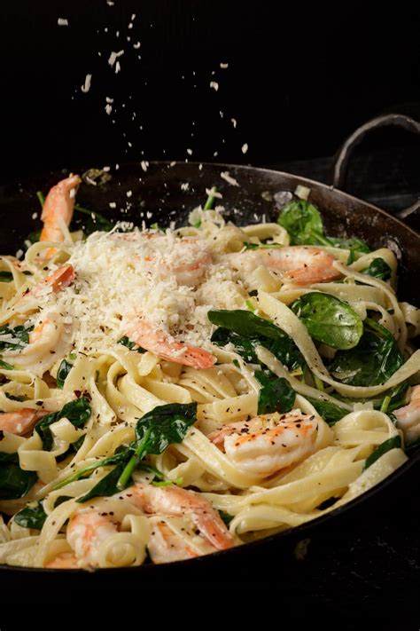 Shrimp And Spinach Pasta Recipe Butter And Baggage