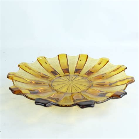 Amber Glass Fruit Bowl Function In Form