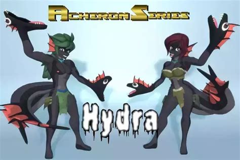 3D Model Acheron Hydra Nude VR AR Low Poly Rigged CGTrader