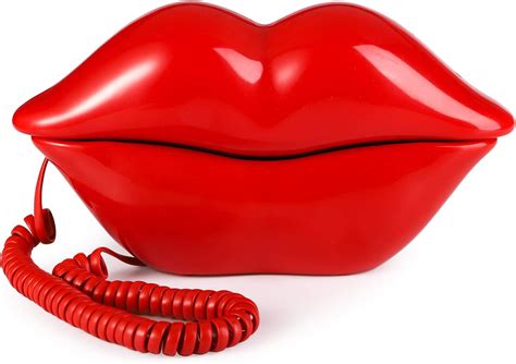 Amazon Suwimut Red Mouth Telephone Wired Novelty Cute Sexy Lip