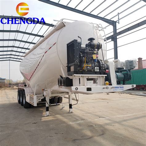 Heavy Duty Tri Axle M Ton Bulker Cement Trailer Cement Bulk