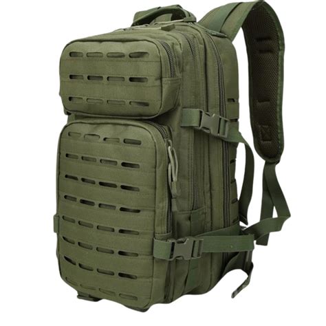 Mochila táctica 35 litros sistema Molle láser Verde Aventureros