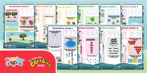 Numberblocks Numbers 1 10 Activity Sheet Resource Pack