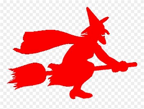 Download Witch Riding A Broom Silhouette Clipart (#2197268) - PinClipart