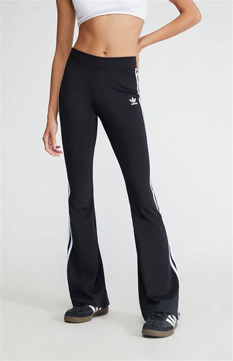 Adidas Black Adicolor Flare Leggings Pacsun