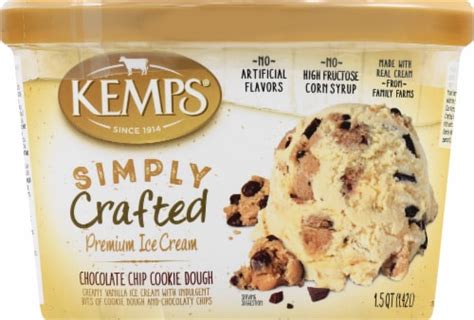 Kemps Simply Crafted Chocolate Chip Cookie Dough Ice Cream Tub Oz