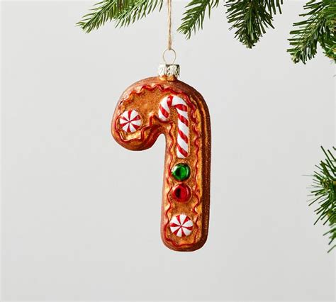 Mercury Gingerbread Candy Cane Ornament | Pottery Barn