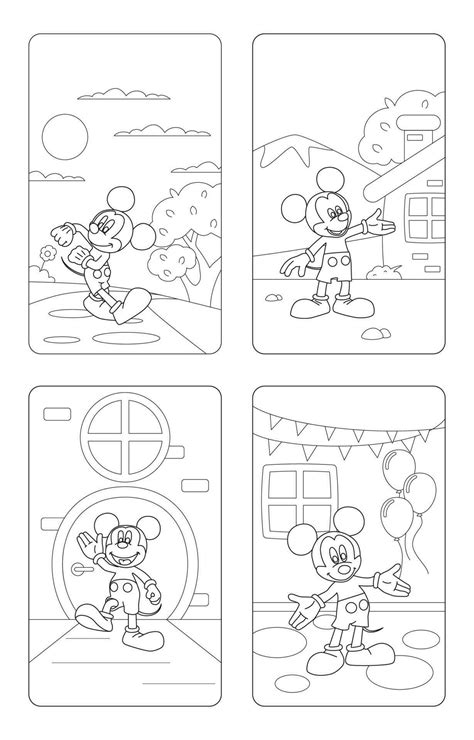 Mickey Mouse Children Coloring Book 25314523 Vector Art at Vecteezy