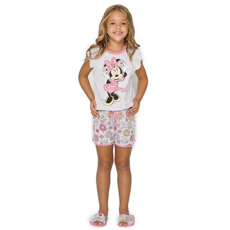 Pijama Infantil Feminino Donut Minnie Disney Evanilda Submarino