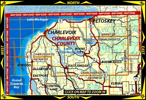 Map of Charlevoix County, Michigan, including maps of Charlevoix, Boyne ...