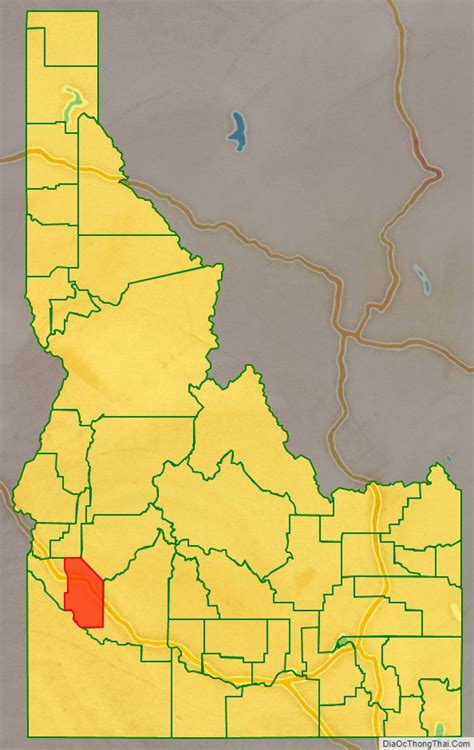 Map of Ada County, Idaho - Thong Thai Real