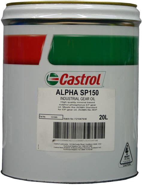 Castrol Alpha Sp 150 Dynamic Fluid Systems International Ltd