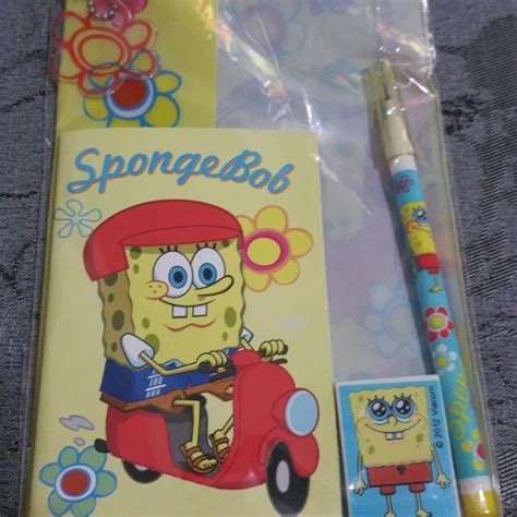 Spongebob Stationary Set Hobbies And Toys Toys And Games On Carousell