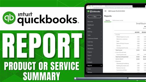 HOW TO USE THE SALES BY PRODUCT OR SERVICE SUMMARY REPORT IN QUICKBOOKS