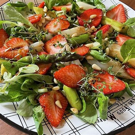 Marinierter Spargel Erdbeersalat Chefkoch Rezept Erdbeersalat