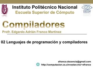 Lenguajes De Programacion Y Compiladores Pdf