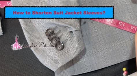 How To Shorten Suit Jacket Sleeves Youtube