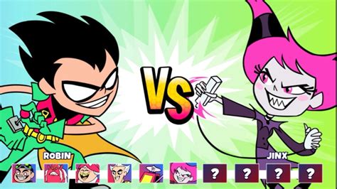 Robin Vs Jinx Teen Titans Go Cartoon Network Jump Jousts 2 Game