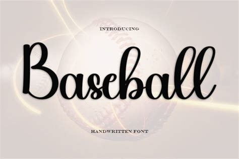 Baseball Font By Putrasyahreza00 · Creative Fabrica