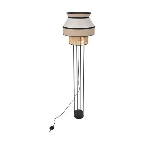 Lampadaire en métal et lin nude simple x cm Singapour Market set