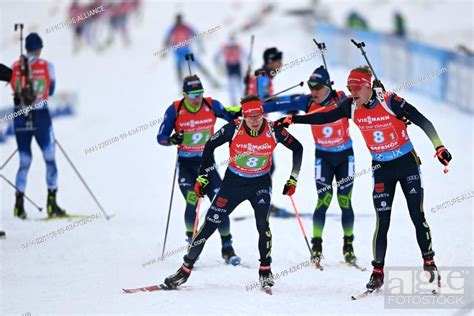 08 January 2022 Thuringia Oberhof Biathlon World Cup 4 X 7 Stock