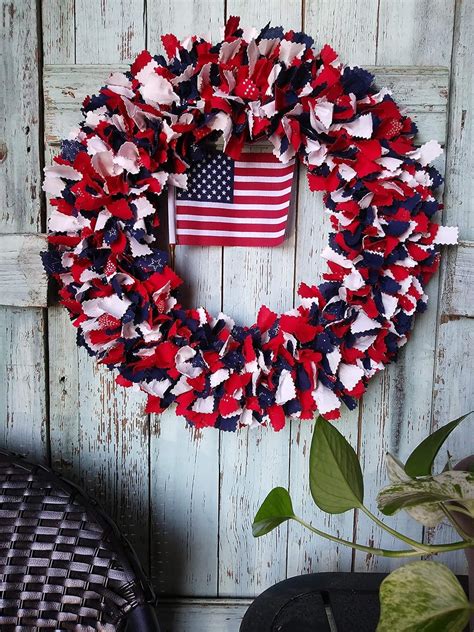 Amazon American Flag Front Door Wreath Handmade