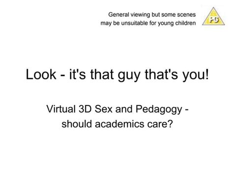 Second Life Sex And Pedagogy Ppt