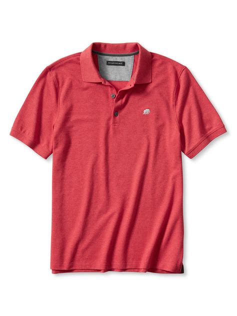 Banana Republic Signature Pique Polo In Red For Men Modern Red Lyst