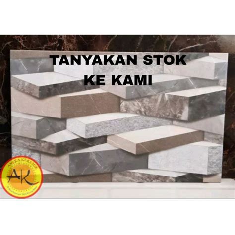 Jual Keramik Dinding Kassr Matt Doff Motif Batu Alam 3D 25x40