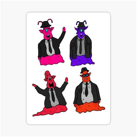 "Men In Black Parody " Sticker for Sale by Brets-toons | Redbubble